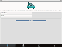 Tablet Screenshot of industrialaircompressors.biz